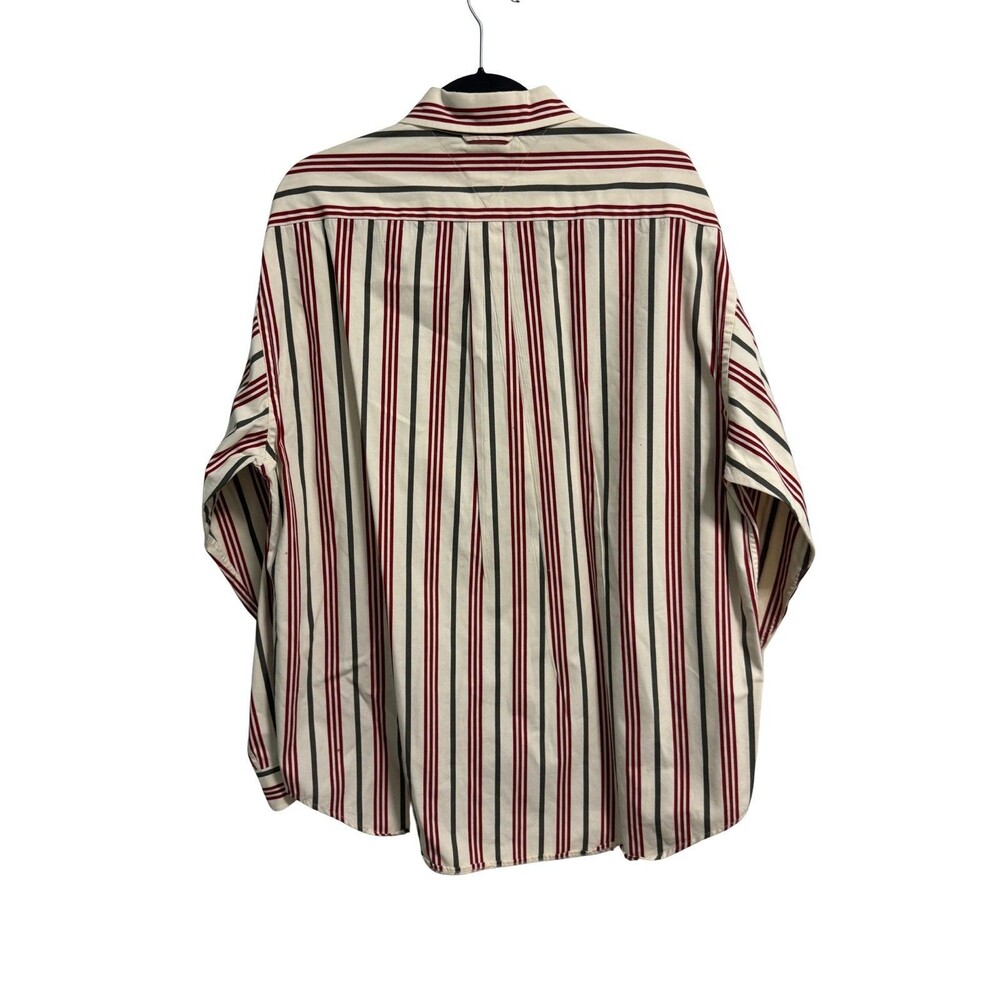 Rare Vintage Tommy Hilfiger‎ w/ Lion Crest Striped Button Down Size XL - Picture 2 of 7